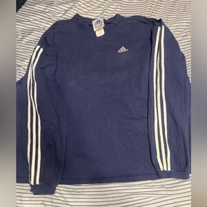 90s Adidas Long-sleeve double sided sleeve design